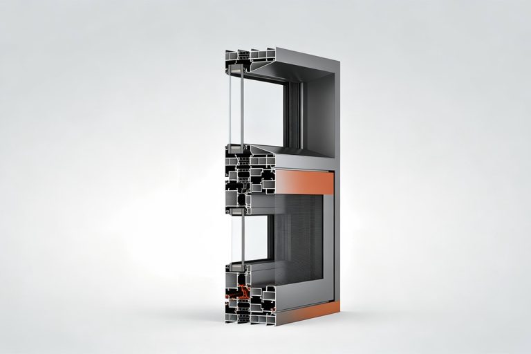 Premium 115-2.0 Series Thermal Break Casement Window with Integrated Screen