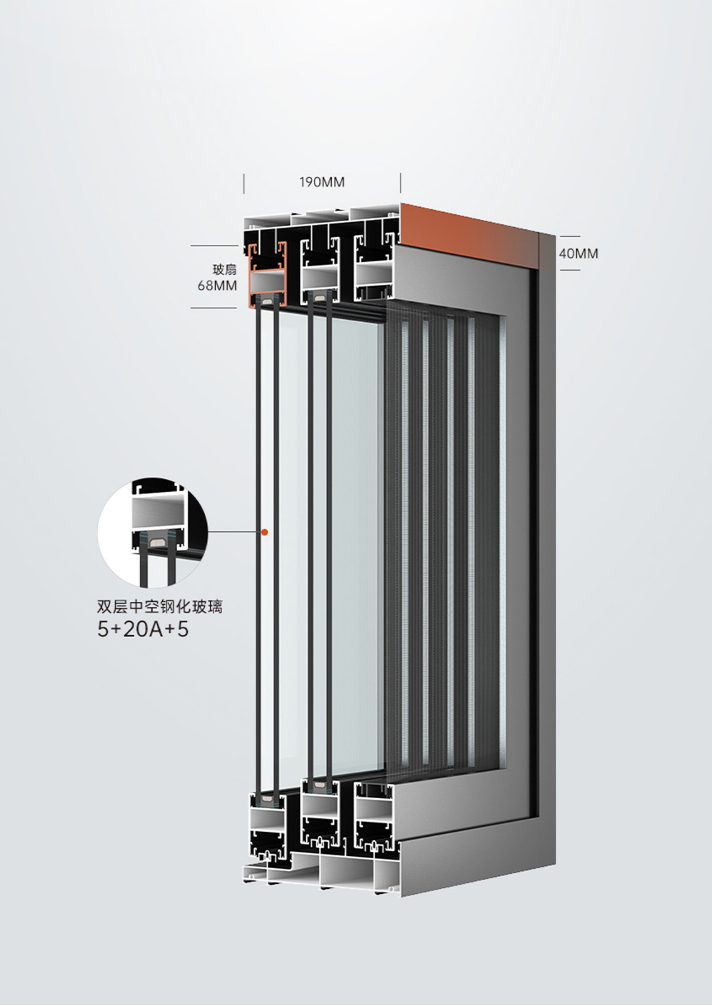 New Edge 68 Series Heavy-Duty Sliding Door插图4
